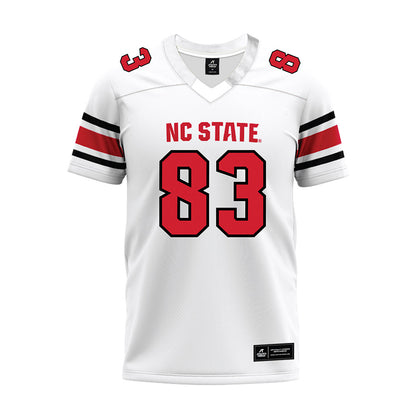 NC State - NCAA Football : Christian Zachary - White Premium Football Jersey-0