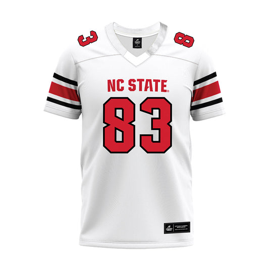 NC State - NCAA Football : Christian Zachary - White Premium Football Jersey-0