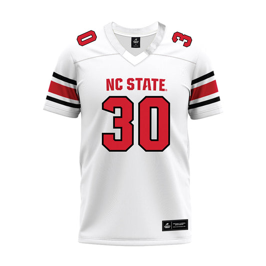 NC State - NCAA Football : Coleson Fields - White Premium Football Jersey-0