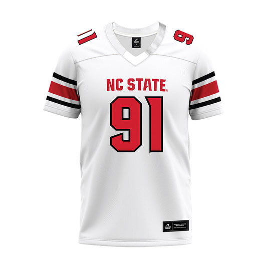 NC State - NCAA Football : Nick Konieczynski - White Premium Football Jersey-0