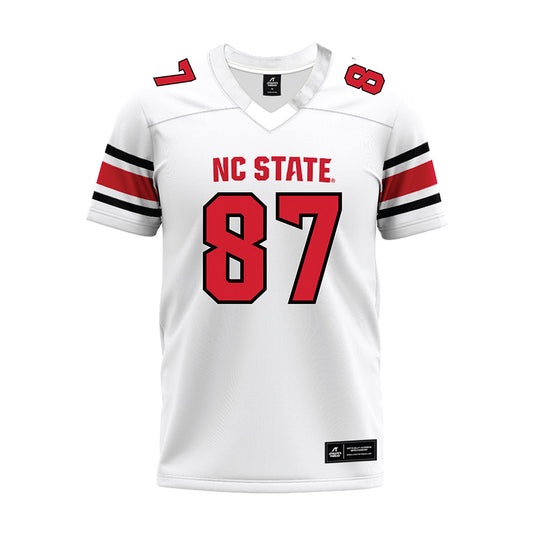 NC State - NCAA Football : Jayden Hollar - White Premium Football Jersey-0