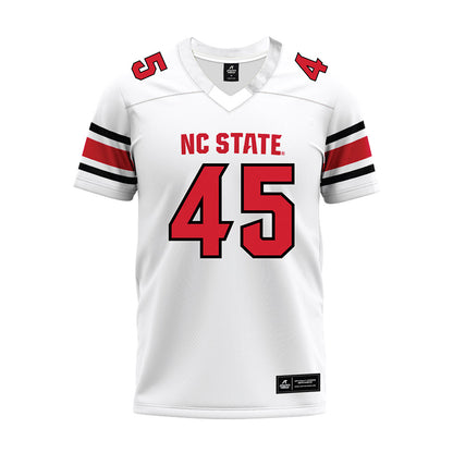 NC State - NCAA Football : Robert Sember - White Premium Football Jersey-0
