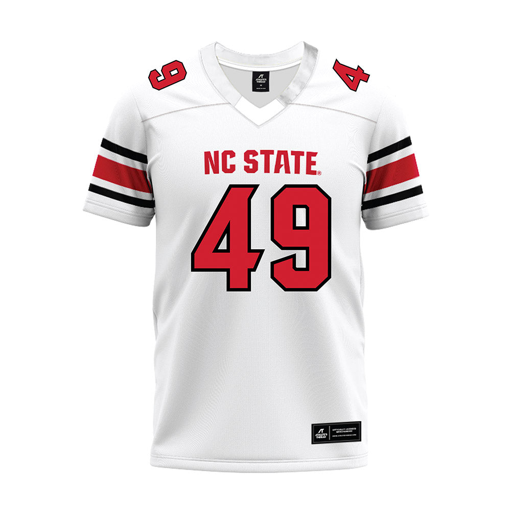 NC State - NCAA Football : Aiden Hollingsworth - White Premium Football Jersey-0