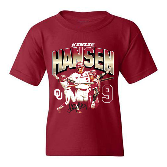 Oklahoma - NCAA Softball : Kinzie Hansen - Youth T-Shirt