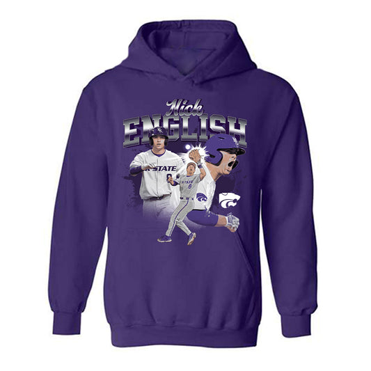 Kansas State - NCAA Baseball : Nick English - Hooded Sweatshirt