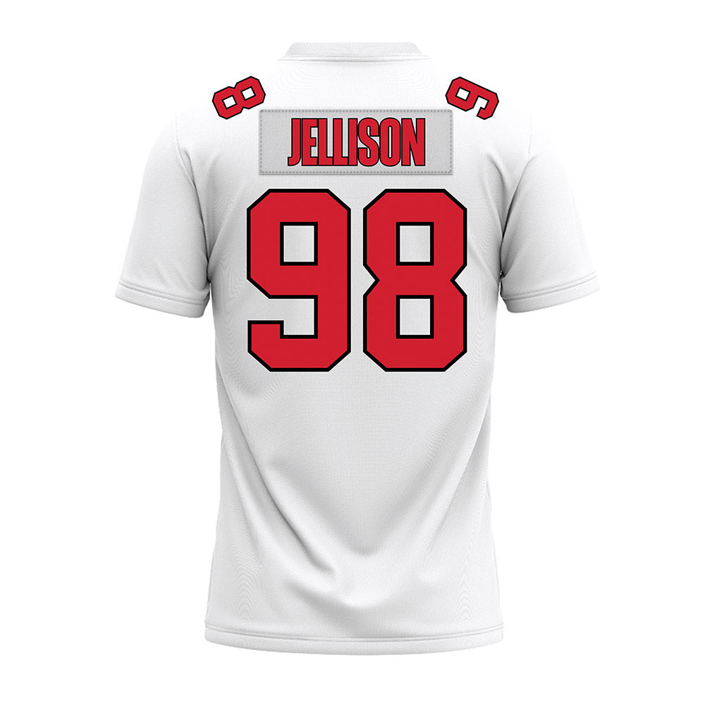 Illinois State - NCAA Football : Logan Jellison - White Premium Football Jersey-1