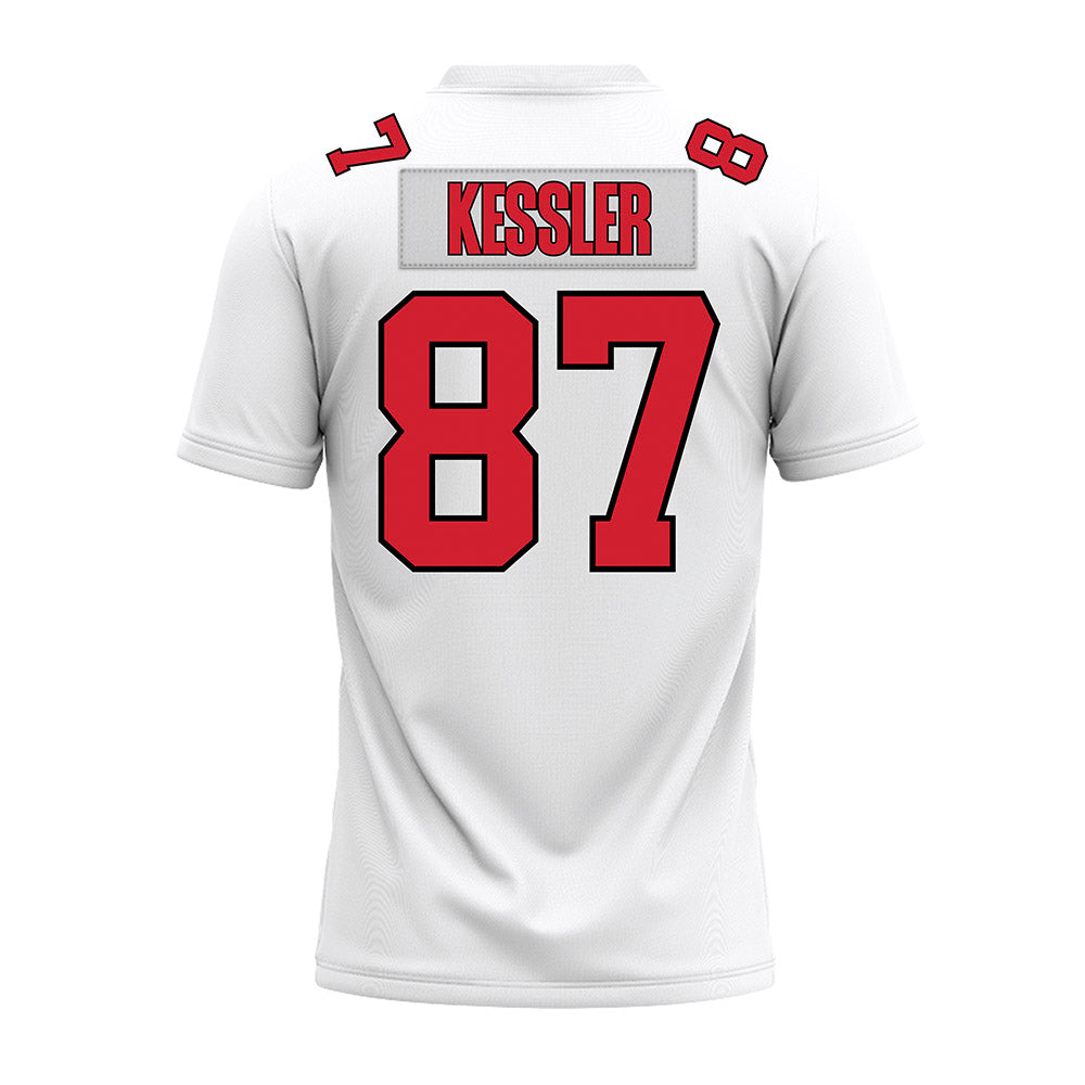 Illinois State - NCAA Football : Nick Kessler - White Premium Football Jersey-1
