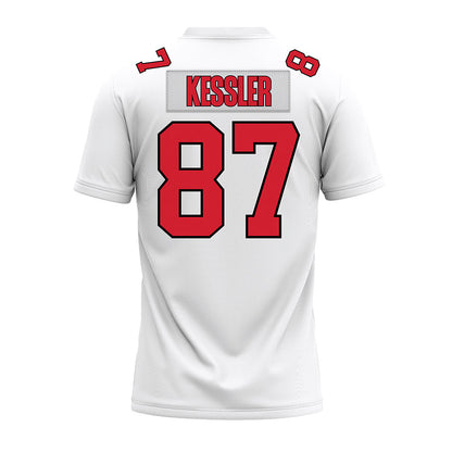 Illinois State - NCAA Football : Nick Kessler - White Premium Football Jersey-1