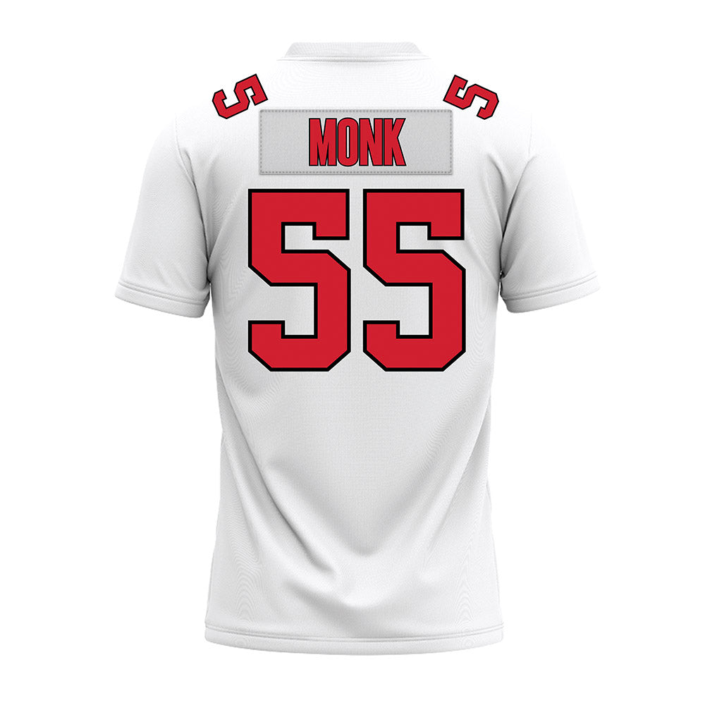 Illinois State - NCAA Football : Cooper Monk - White Premium Football Jersey-1