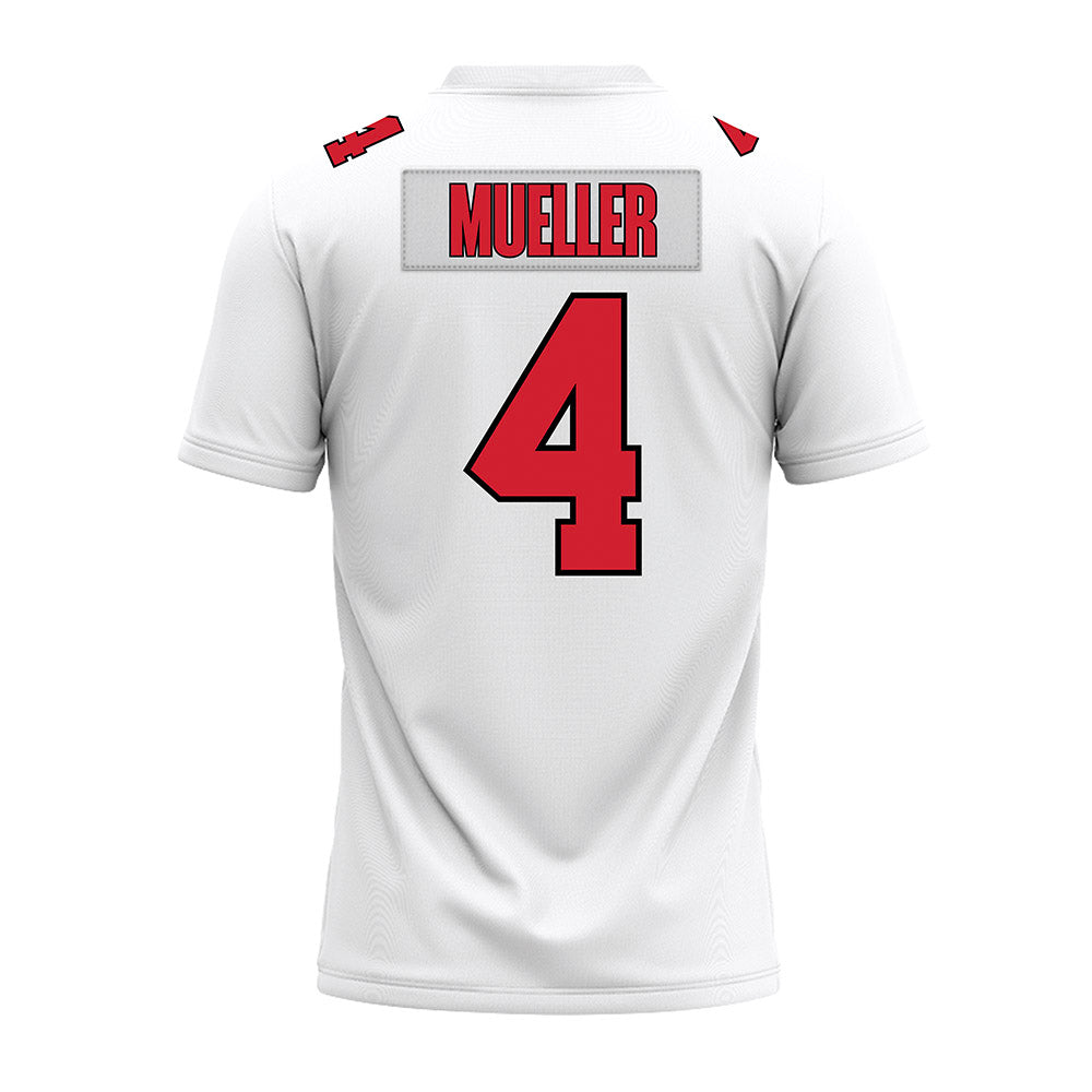 Illinois State - NCAA Football : Cole Mueller - White Premium Football Jersey