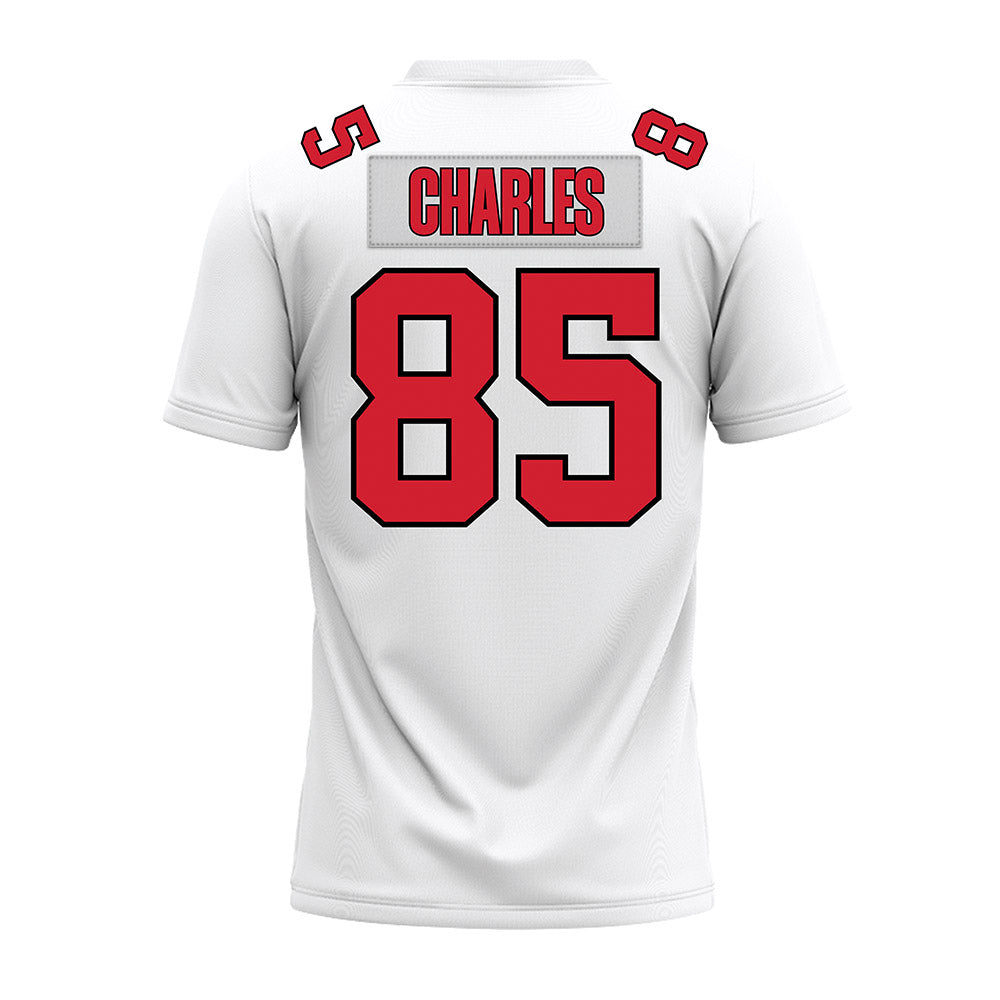 Illinois State - NCAA Football : Javon Charles - White Premium Football Jersey
