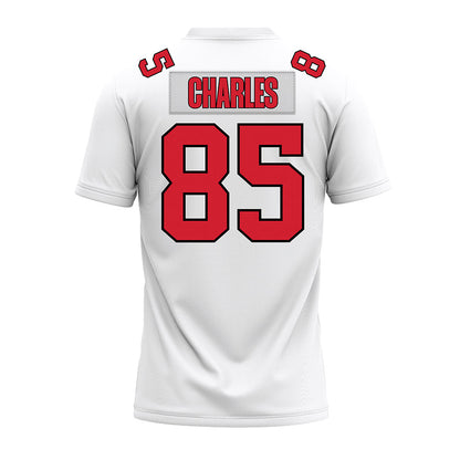 Illinois State - NCAA Football : Javon Charles - White Premium Football Jersey