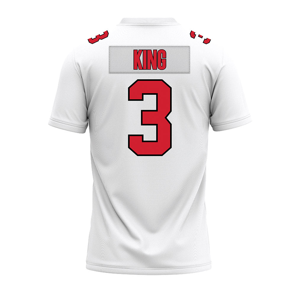Illinois State - NCAA Football : Mason King - White Premium Football Jersey-1
