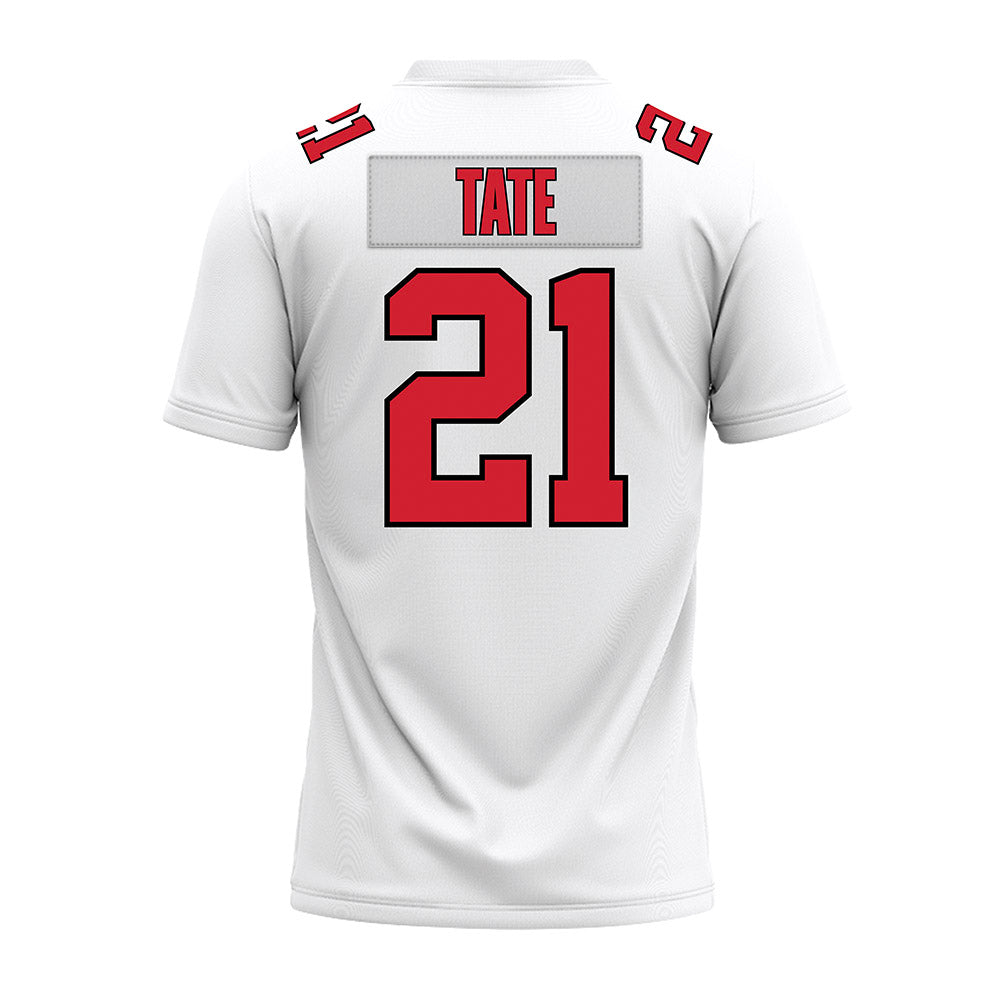 Illinois State - NCAA Football : Jason Tate - White Premium Football Jersey-1