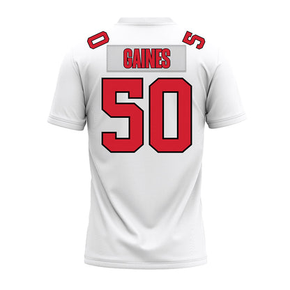 Illinois State - NCAA Football : Jalan Gaines - White Premium Football Jersey