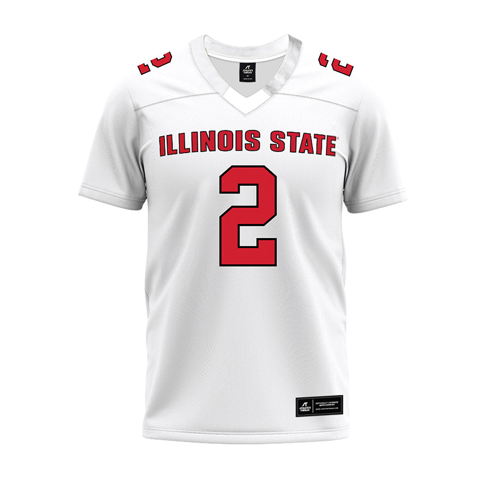 Illinois State - NCAA Football : Daniel Sobkowicz - White Premium Football Jersey-0