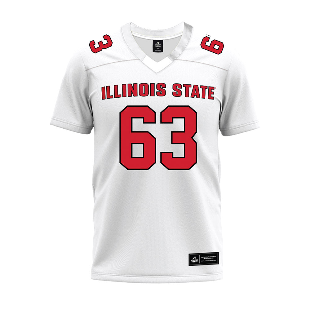 Illinois State - NCAA Football : Chris Hill - White Premium Football Jersey-0