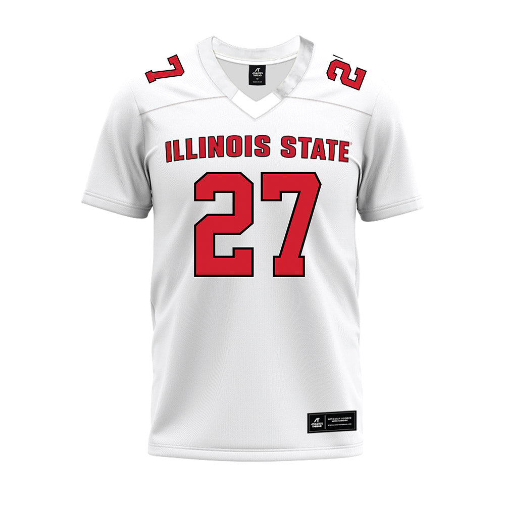 Illinois State - NCAA Football : Tyler Lofton - White Premium Football Jersey-0