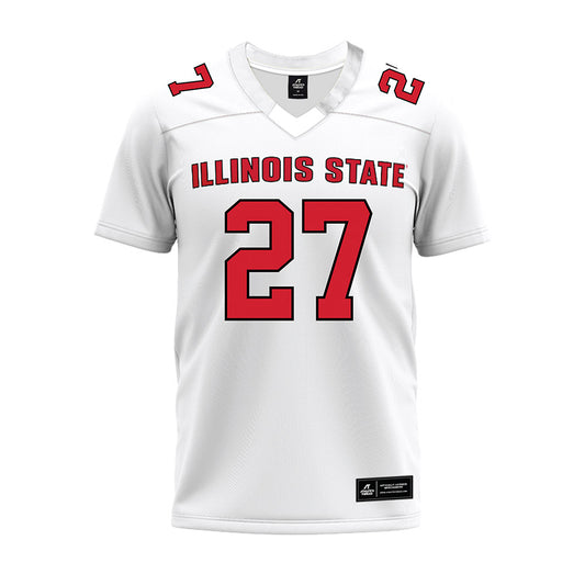 Illinois State - NCAA Football : Tyler Lofton - White Premium Football Jersey-0