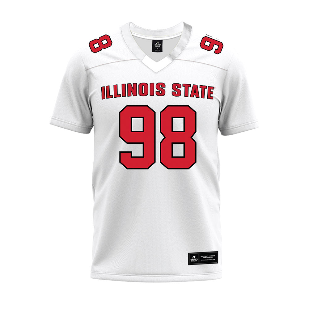 Illinois State - NCAA Football : Logan Jellison - White Premium Football Jersey-0