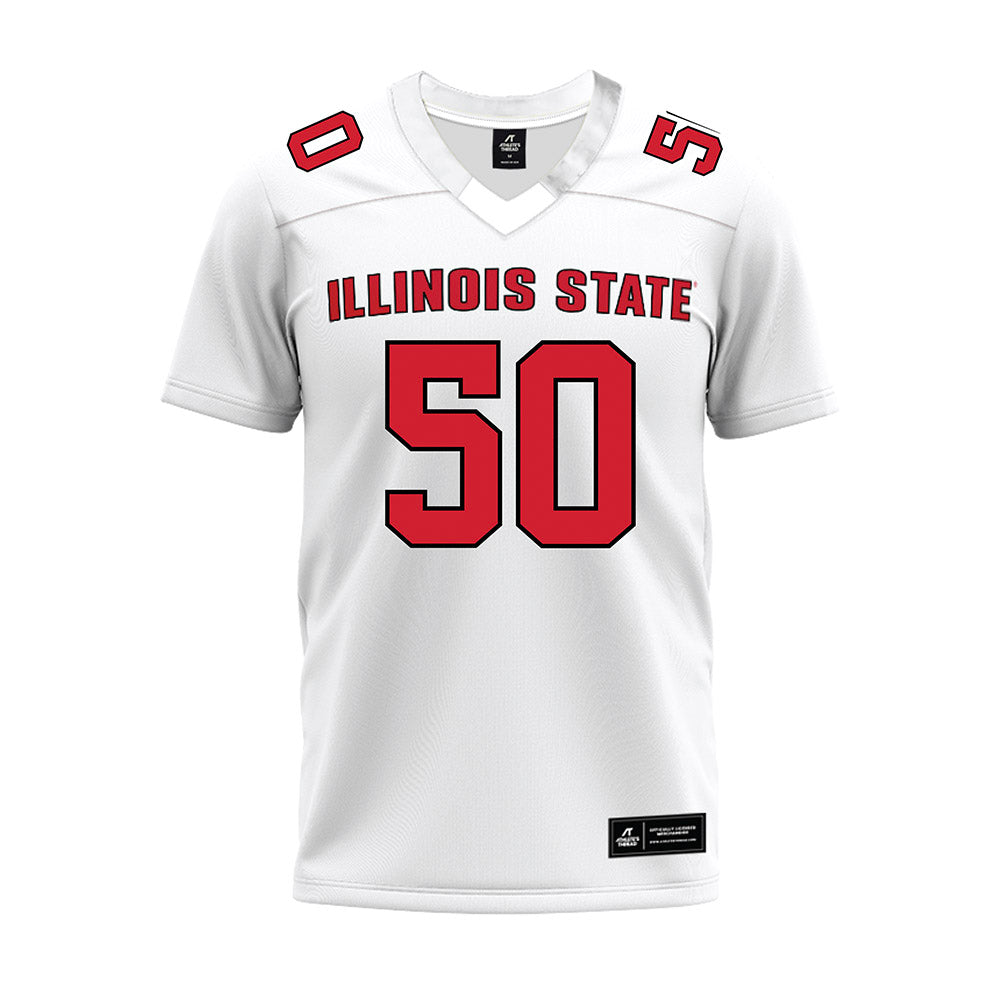 Illinois State - NCAA Football : Jalan Gaines - White Premium Football Jersey