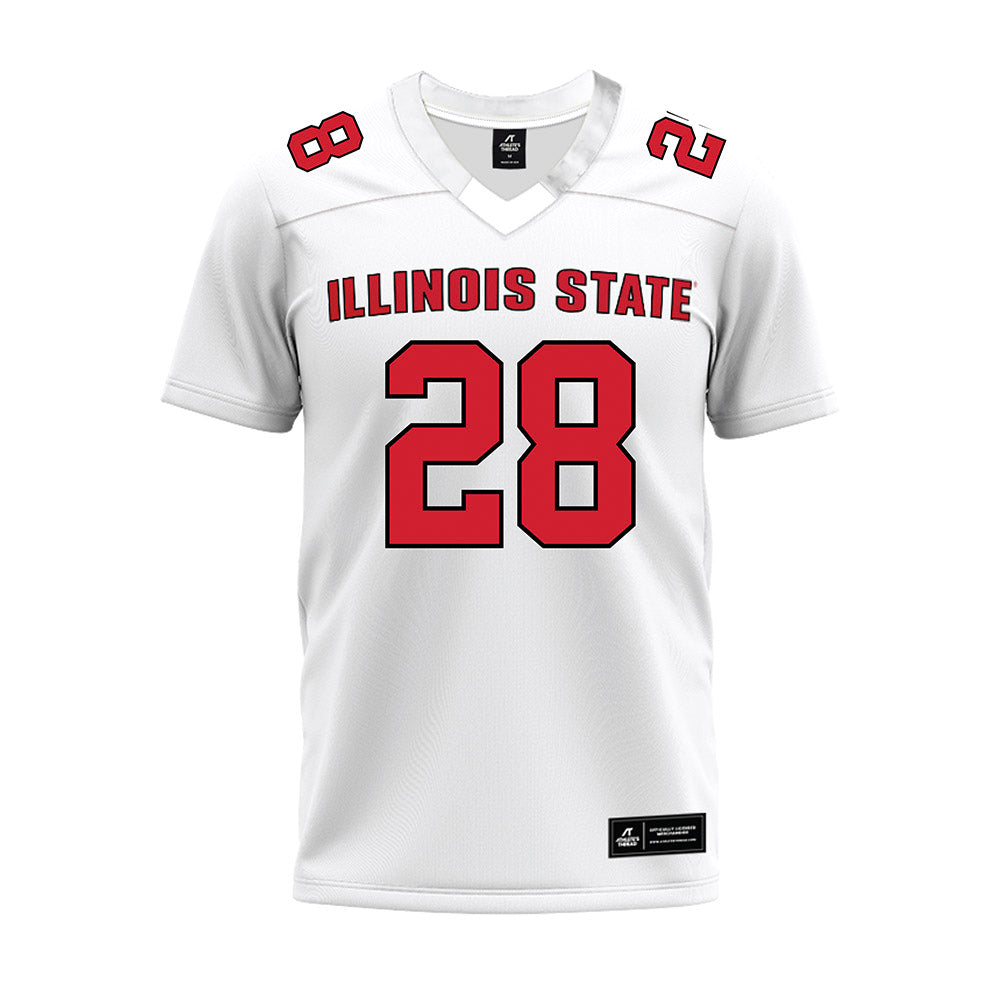 Illinois State - NCAA Football : Chris Taylor Jr - White Premium Football Jersey-0