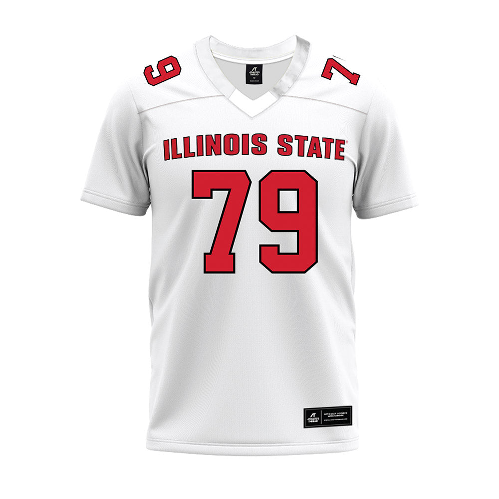 Illinois State - NCAA Football : Luke Johnsen - White Premium Football Jersey-0