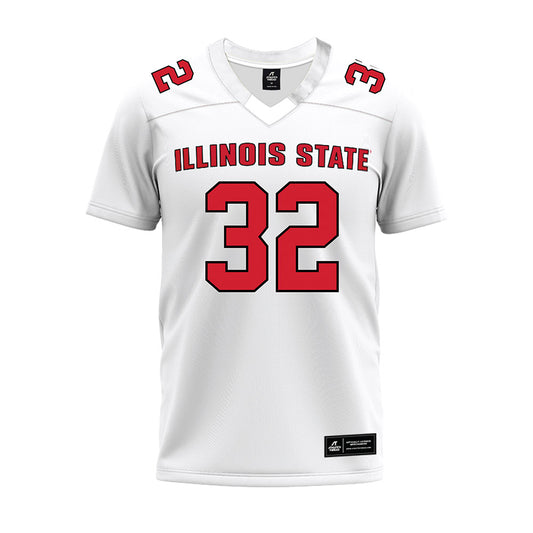 Illinois State - NCAA Football : Wenkers Wright - White Premium Football Jersey