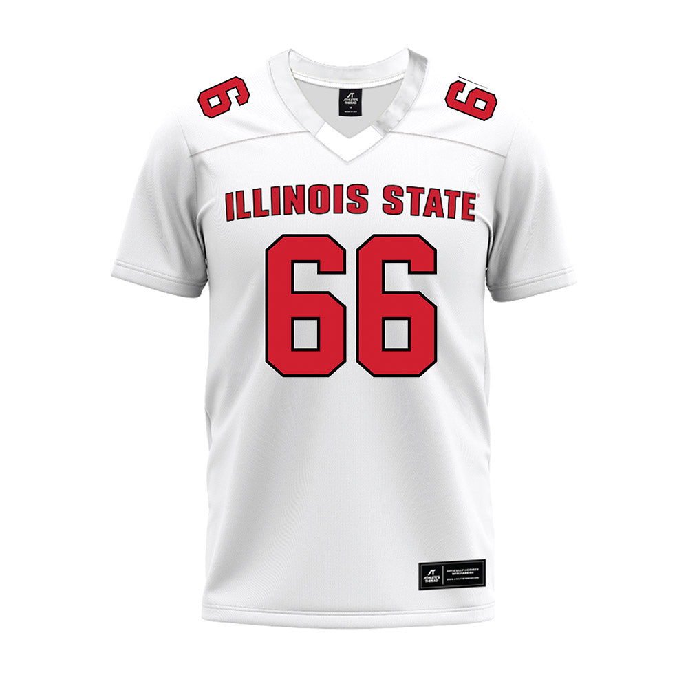 Illinois State - NCAA Football : Brayden Jellison - White Premium Football Jersey-0