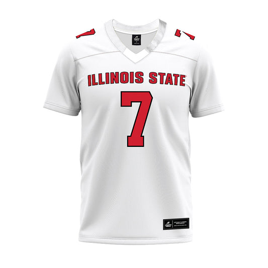 Illinois State - NCAA Football : Mark Cannon - White Premium Football Jersey