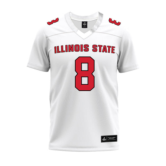 Illinois State - NCAA Football : Christian Lorenzo - White Premium Football Jersey-0