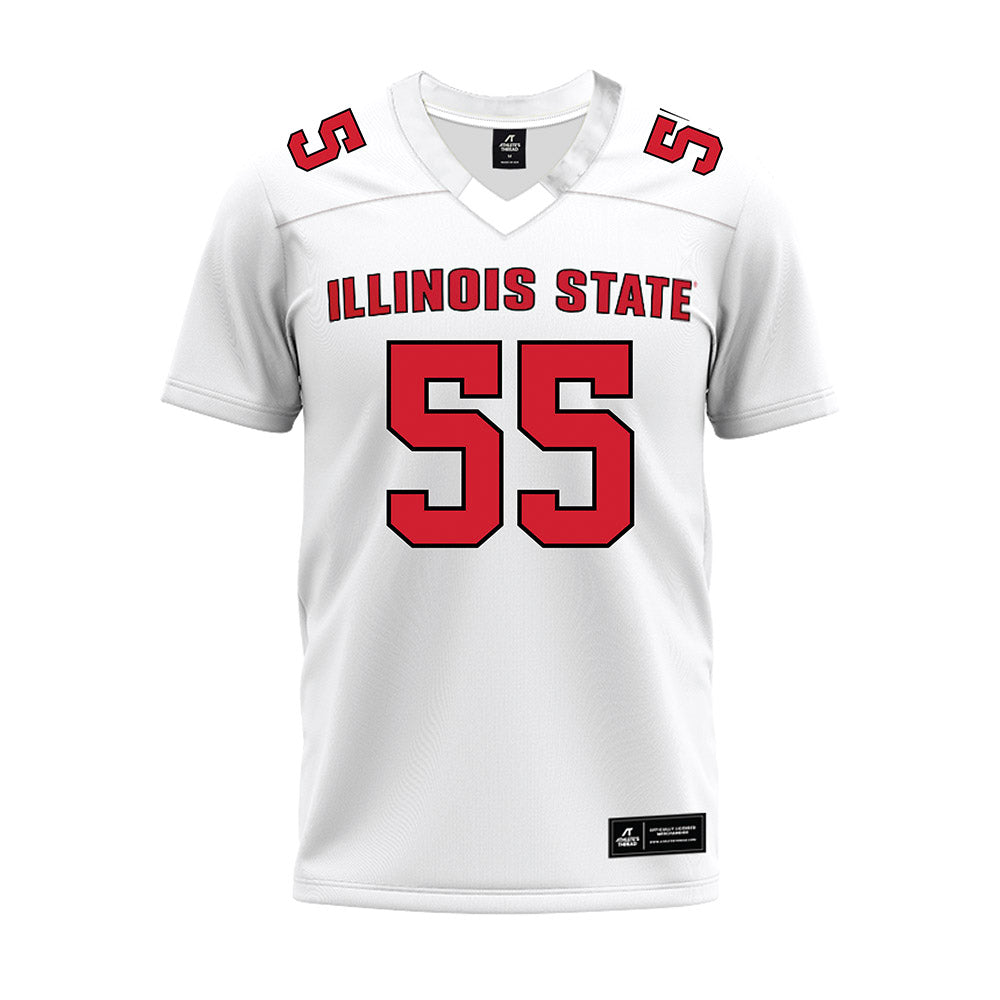 Illinois State - NCAA Football : Cooper Monk - White Premium Football Jersey-0