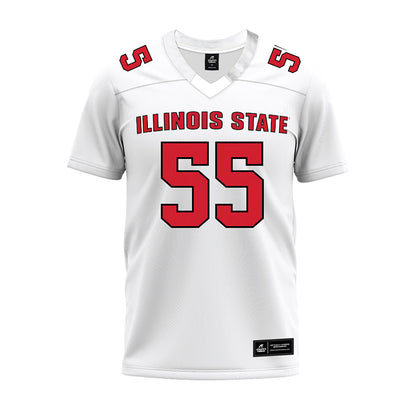 Illinois State - NCAA Football : Cooper Monk - White Premium Football Jersey-0