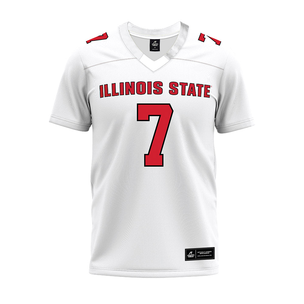 Illinois State - NCAA Football : Nick True - White Premium Football Jersey-0
