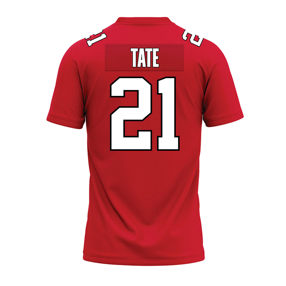 Illinois State - NCAA Football : Jason Tate - Red Premium Football Jersey-1