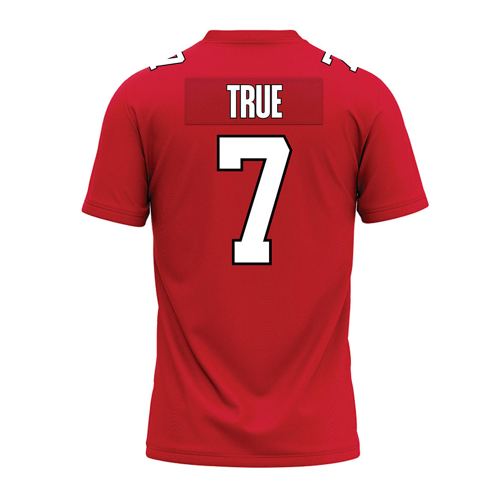 Illinois State - NCAA Football : Nick True - Red Premium Football Jersey-1
