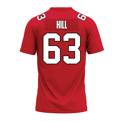 Illinois State - NCAA Football : Chris Hill - Red Premium Football Jersey-1