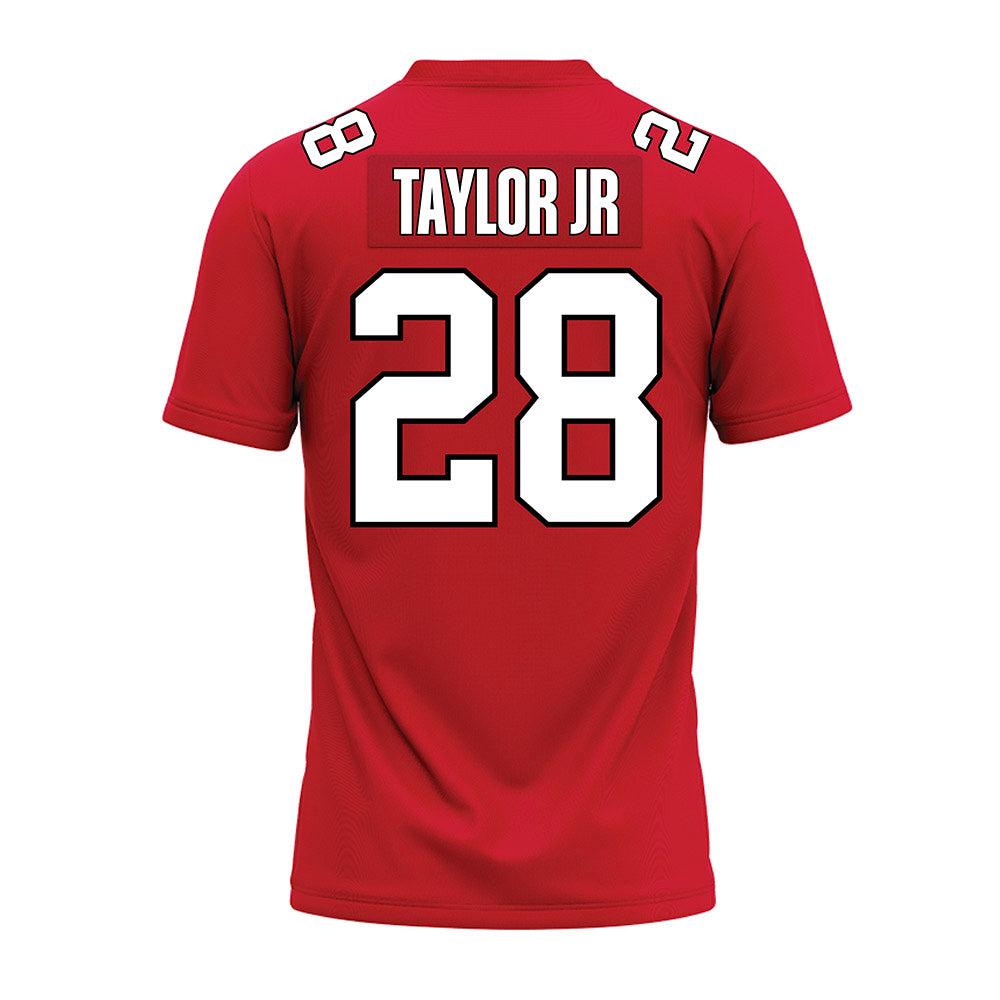 Illinois State - NCAA Football : Chris Taylor Jr - Red Premium Football Jersey-1