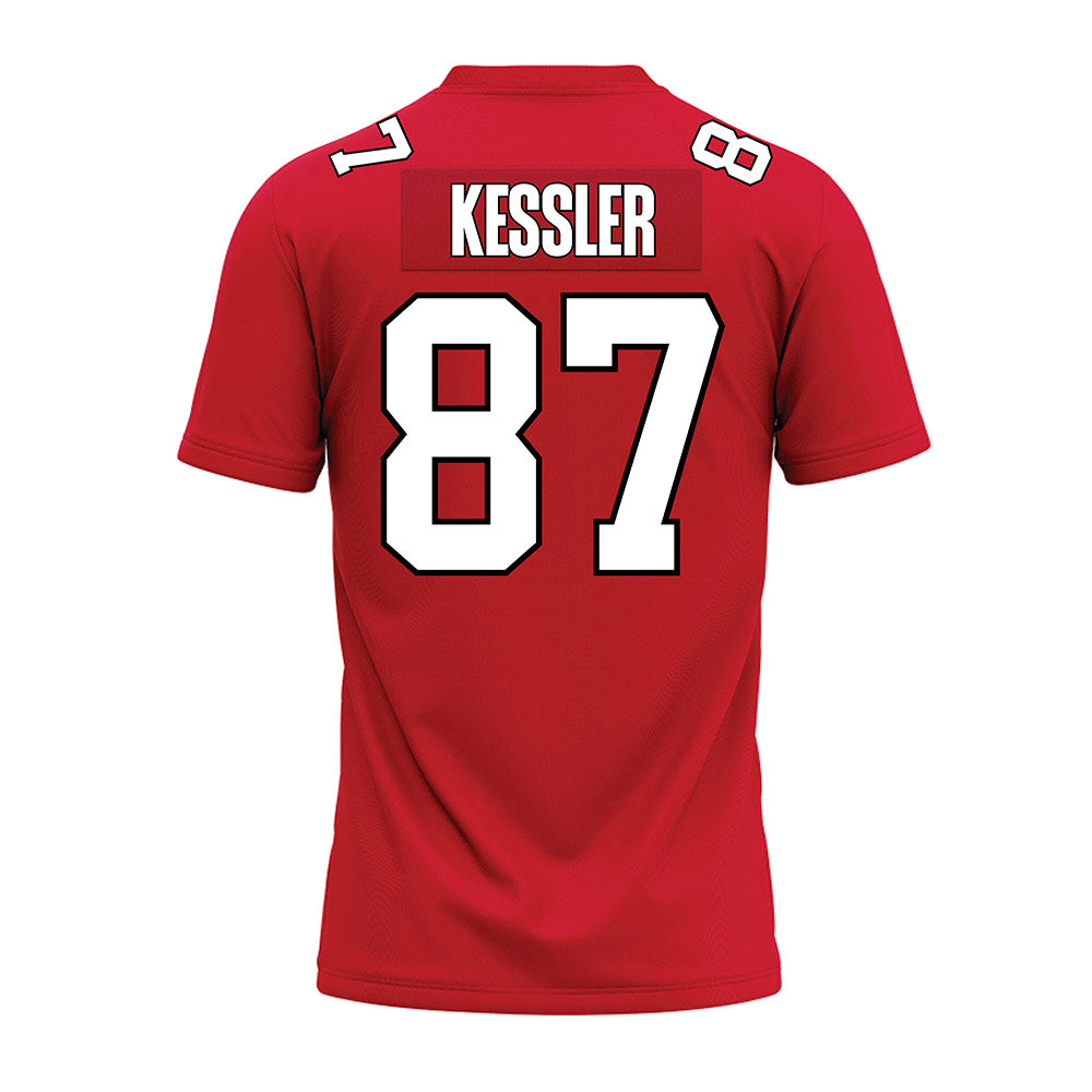 Illinois State - NCAA Football : Nick Kessler - Red Premium Football Jersey-1