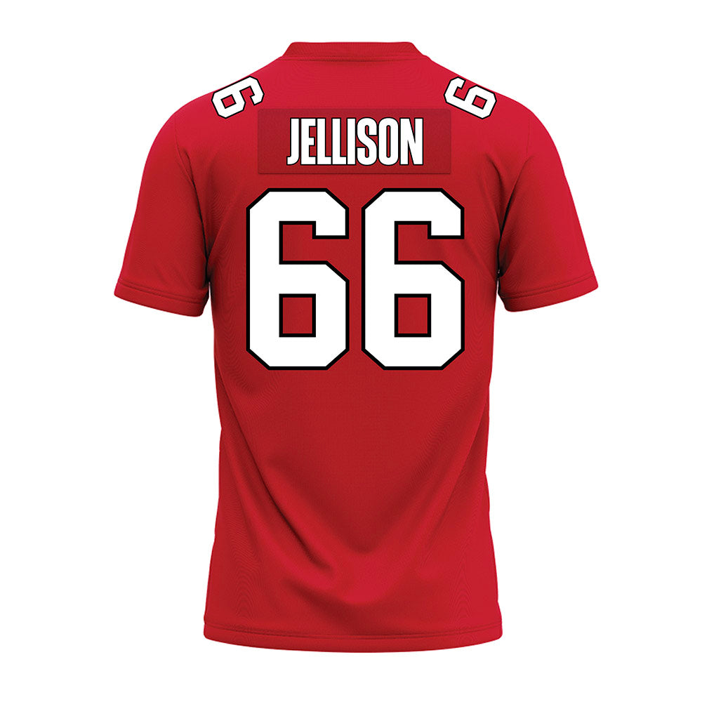 Illinois State - NCAA Football : Brayden Jellison - Red Premium Football Jersey-1