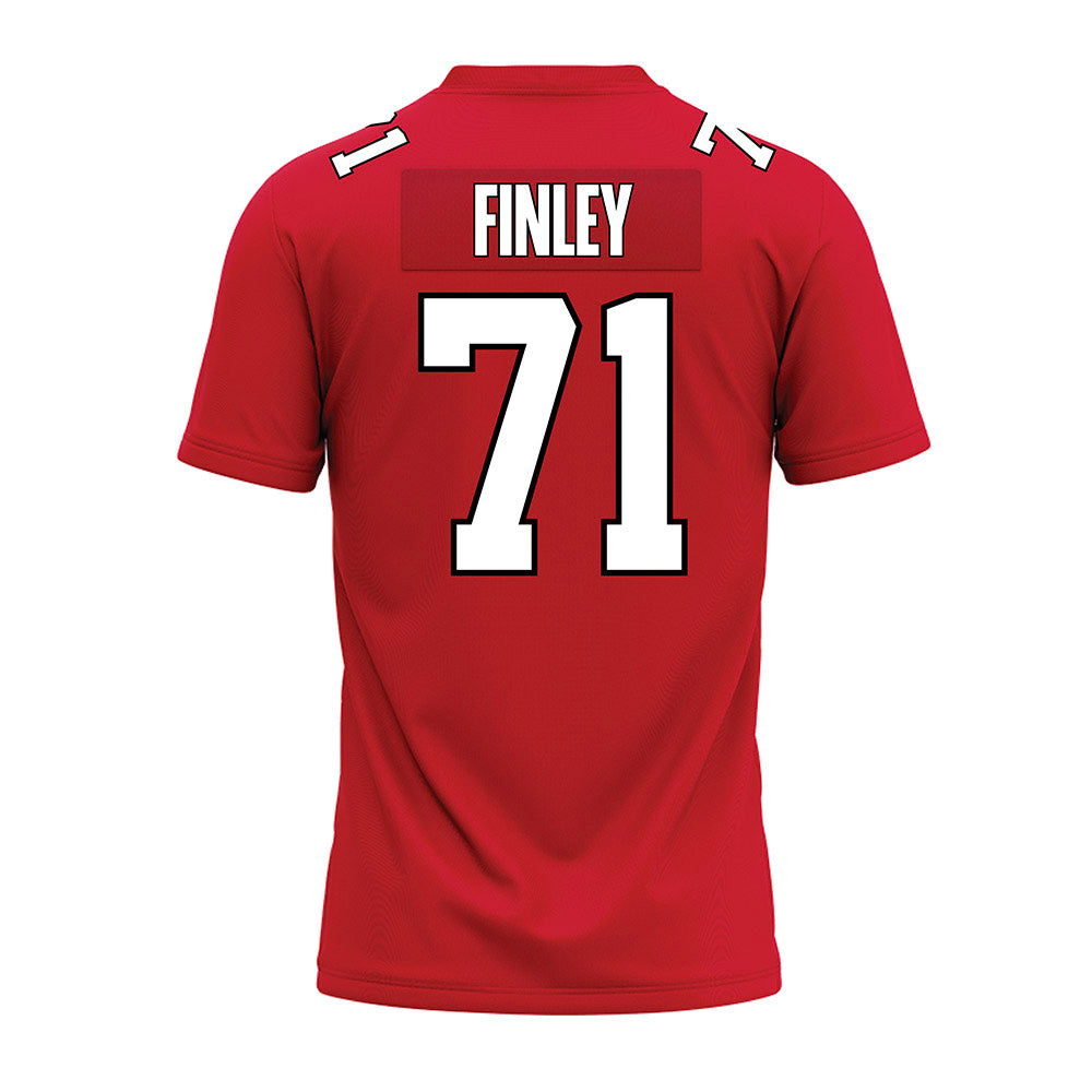 Illinois State - NCAA Football : Jacob Finley - Red Premium Football Jersey-1