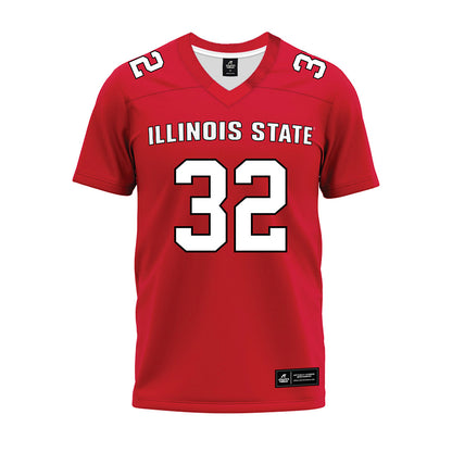 Illinois State - NCAA Football : Wenkers Wright - Red Premium Football Jersey