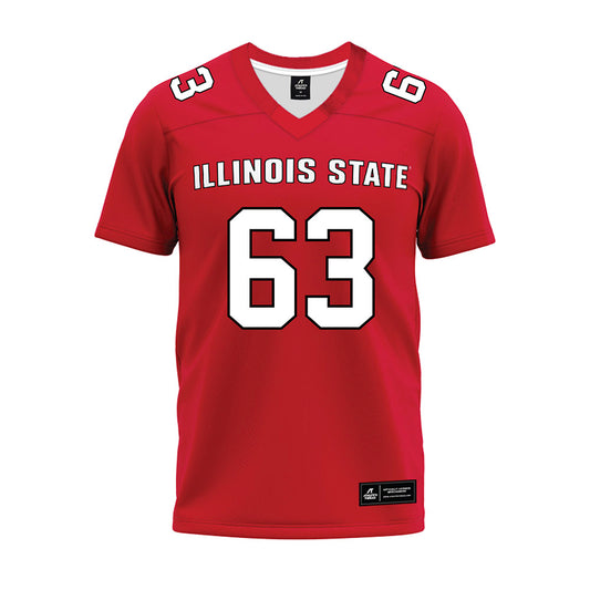 Illinois State - NCAA Football : Chris Hill - Red Premium Football Jersey-0