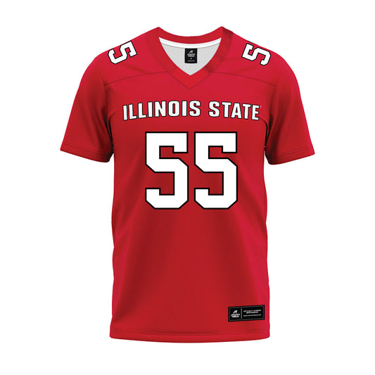 Illinois State - NCAA Football : Cooper Monk - Red Premium Football Jersey-0