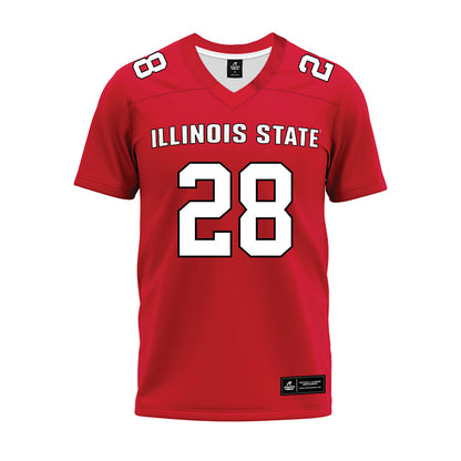 Illinois State - NCAA Football : Chris Taylor Jr - Red Premium Football Jersey-0