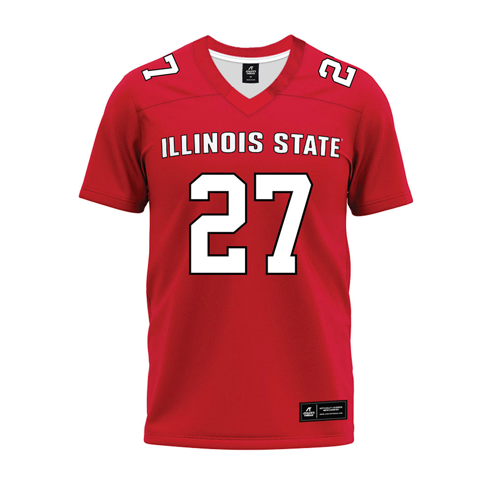 Illinois State - NCAA Football : Tyler Lofton - Red Premium Football Jersey-0