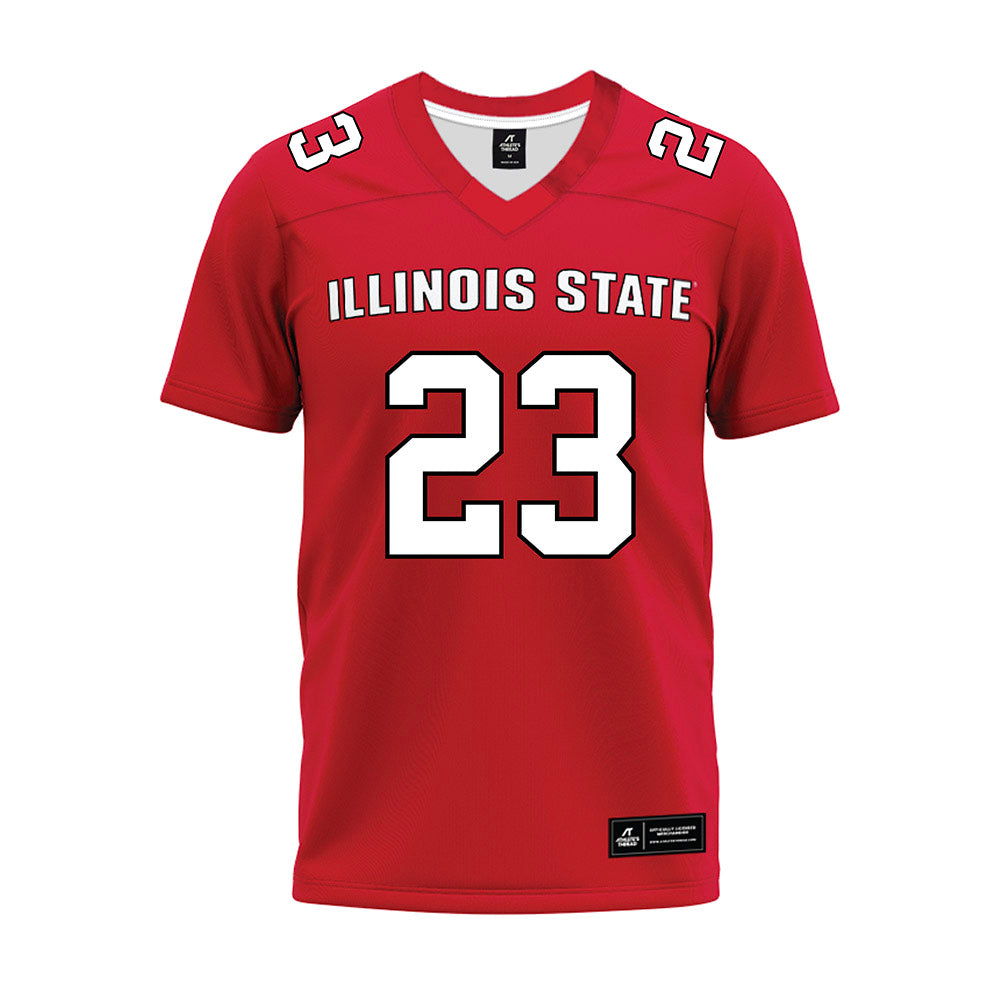 Illinois State - NCAA Football : JuMaria Hamilton - Red Premium Football Jersey-0