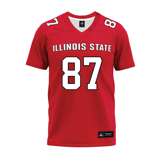 Illinois State - NCAA Football : Nick Kessler - Red Premium Football Jersey-0