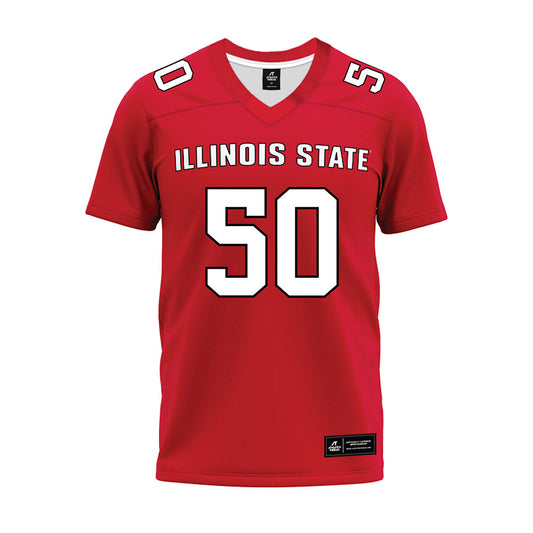 Illinois State - NCAA Football : Jalan Gaines - Red Premium Football Jersey