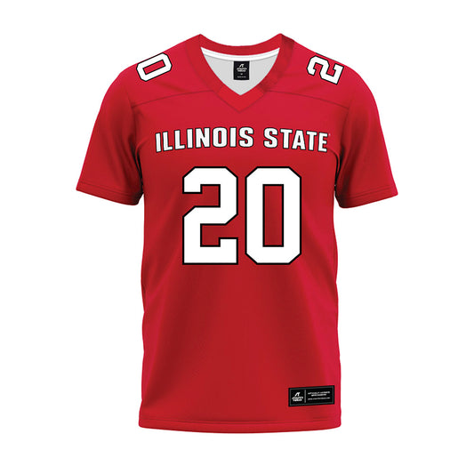 Illinois State - NCAA Football : CJ Richard - Red Premium Football Jersey-0